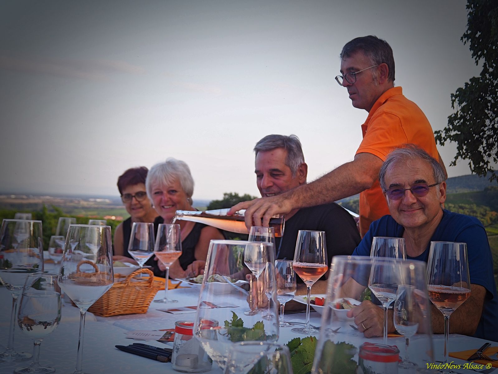 Dîner inoubliable dans les vignes